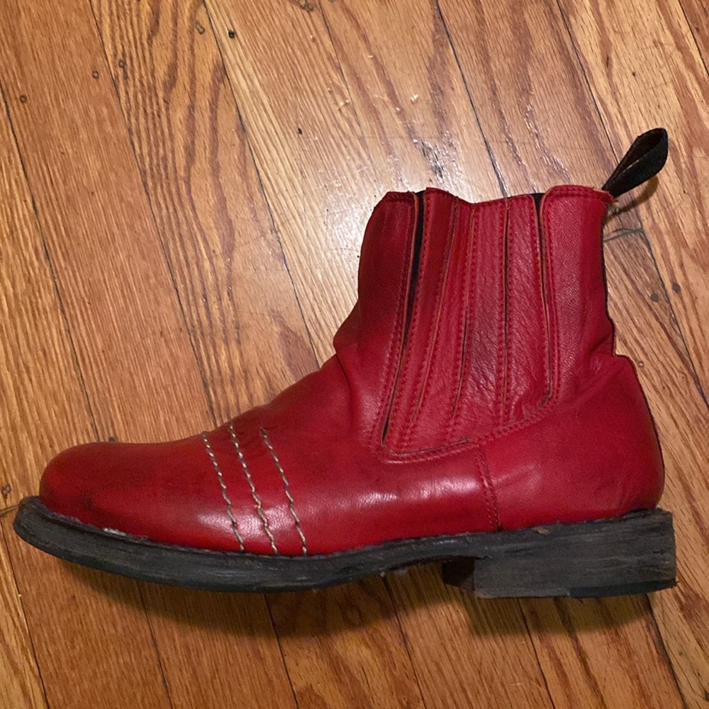 red bed:stu ankle chelsea slip on boots size 6 - Picture 2 of 7